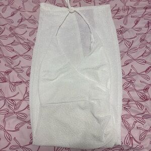 Streetwear Society White Shimmer Halter Dress